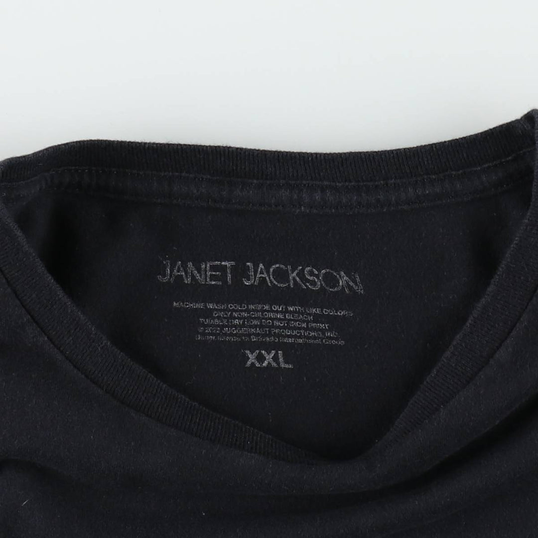 JANET JACKSON Janet Jackson Band T-Shirt, Men's XXL unclear black type Vintage Second Hand