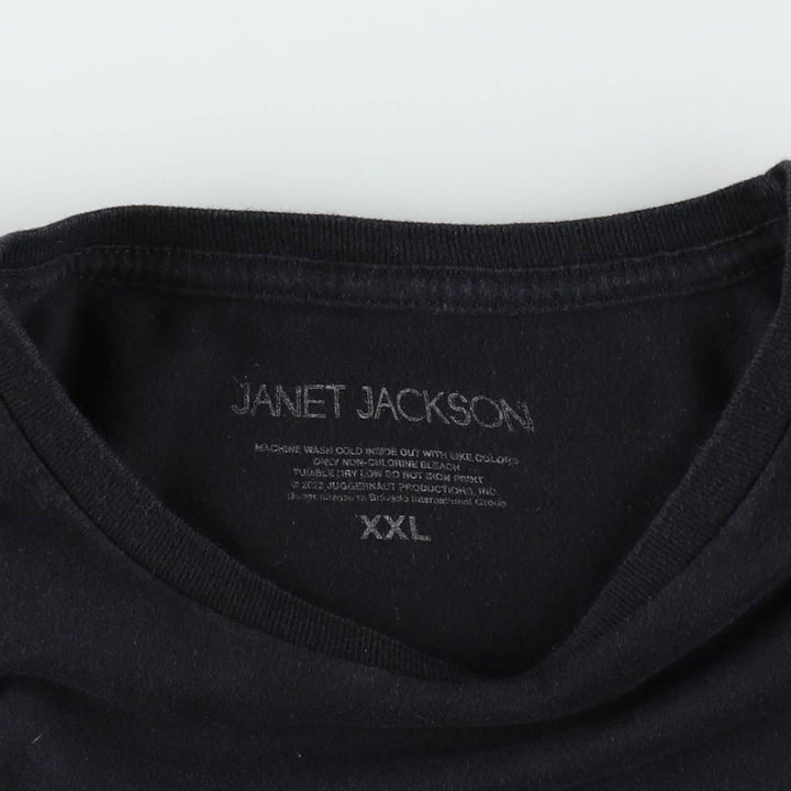 JANET JACKSON Janet Jackson Band T-Shirt, Men's XXL unclear black type Vintage Second Hand