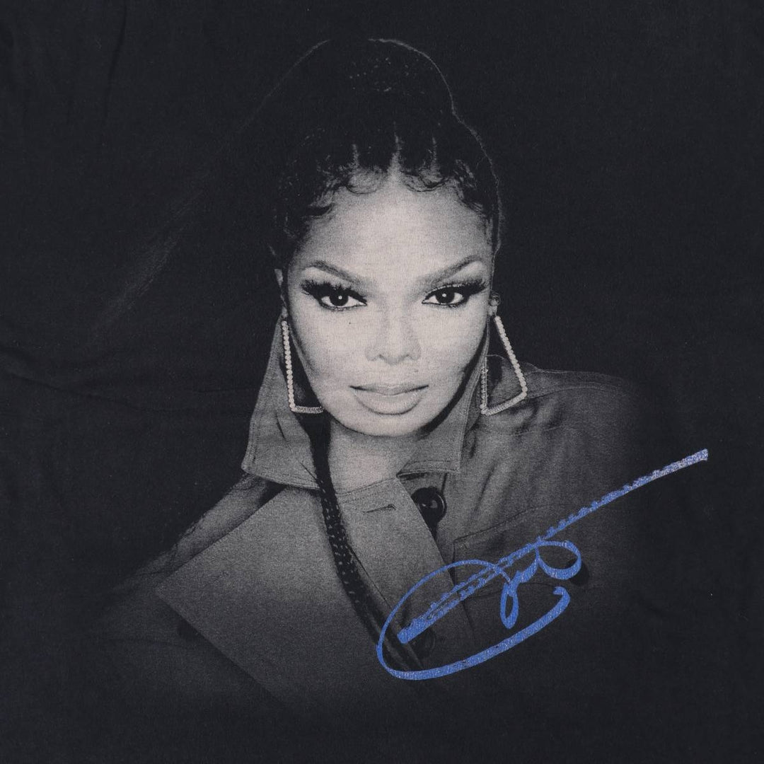 JANET JACKSON Janet Jackson Band T-Shirt, Men's XXL unclear black type Vintage Second Hand