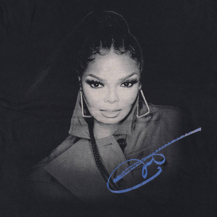 JANET JACKSON Janet Jackson Band T-Shirt, Men's XXL unclear black type Vintage Second Hand