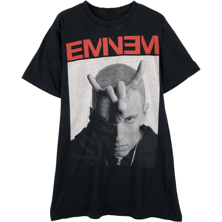 EMINEM Rap T-shirt, Men's S size unclear black type Vintage Second Hand