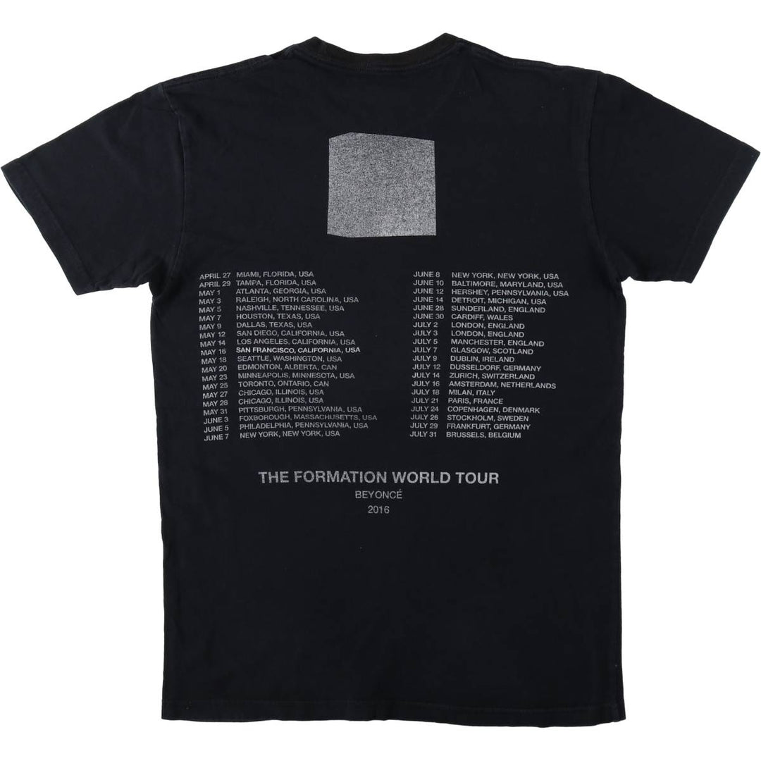 BEYONCE Rap T-Shirt (Men's Size S) cotton black type Vintage Second Hand