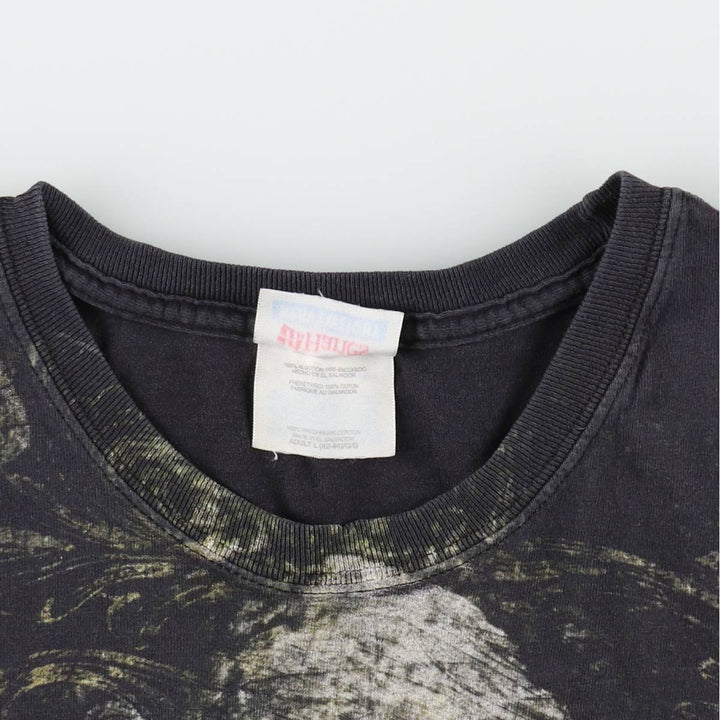 Hanes DISRURBED Band T-shirt, Men's Size L (approx.) cotton black type Vintage Second Hand