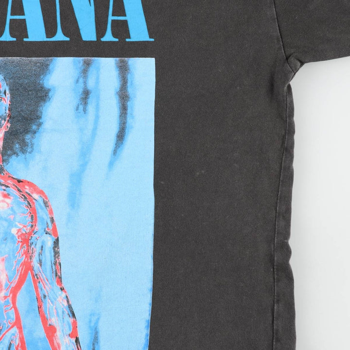 NIRVANA Nirvana Band T-shirt, Band T, Men's XL size unclear Charcoal Vintage Second Hand