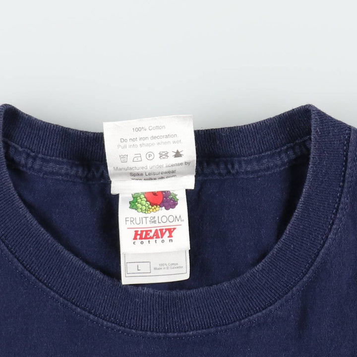 2000'S Fruit of the Loom The Beatles Band T-shirt (Men's size L equivalent) cotton navy blue type Vintage Second Hand