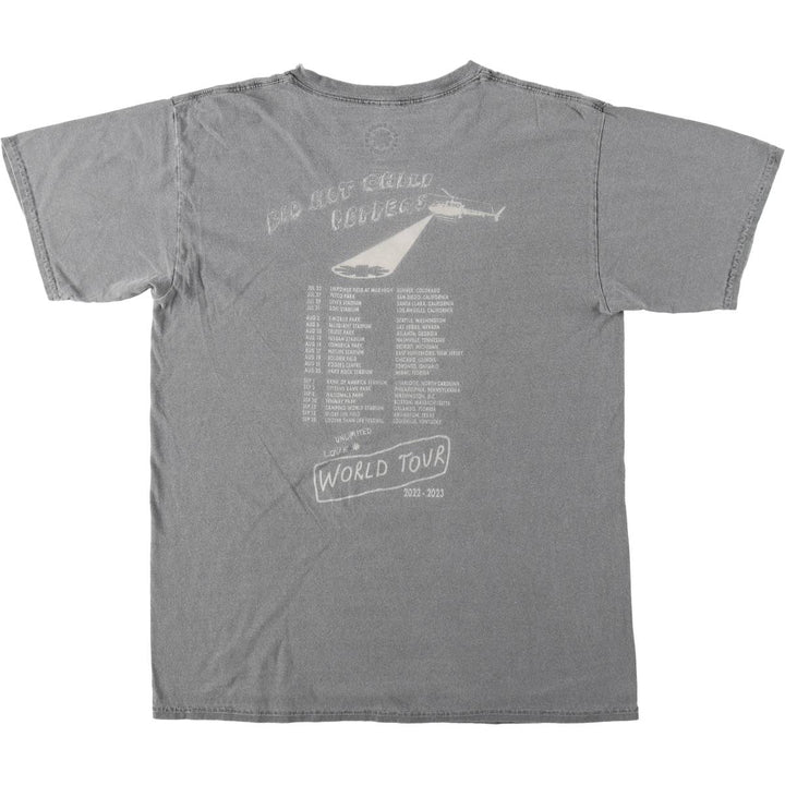 RED HOT CHILI PEPPERS Red Hot Chili Peppers Band T-shirt Band T Men's M size cotton gray type Vintage Second Hand