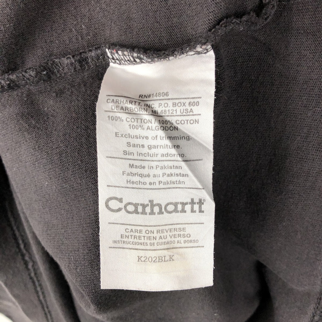 Carhartt Turtleneck Long-Sleeve T-Shirt (Men's Size M) cotton black type Vintage Second Hand