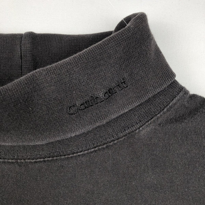 Carhartt Turtleneck Long-Sleeve T-Shirt (Men's Size M) cotton black type Vintage Second Hand