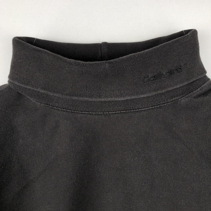 Carhartt Turtleneck Long-Sleeve T-Shirt (Men's Size M) cotton black type Vintage Second Hand