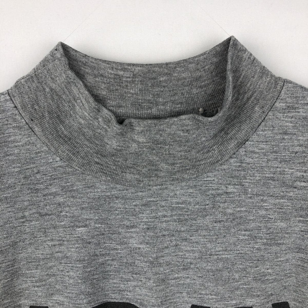 2000'S US Military Issue IPFU Training Mock Neck Long-Sleeve T-Shirt, Made in USA, Size Small (Equivalent to Men's S) polyester gray type Vintage Second Hand