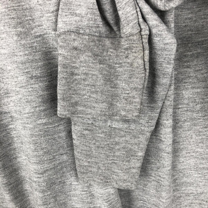 2000'S US Military Issue IPFU Training Mock Neck Long-Sleeve T-Shirt, Made in USA, Size Small (Equivalent to Men's S) polyester gray type Vintage Second Hand