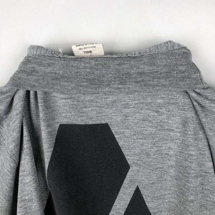 2000'S US Military Issue IPFU Training Mock Neck Long-Sleeve T-Shirt, Made in USA, Size Small (Equivalent to Men's S) polyester gray type Vintage Second Hand