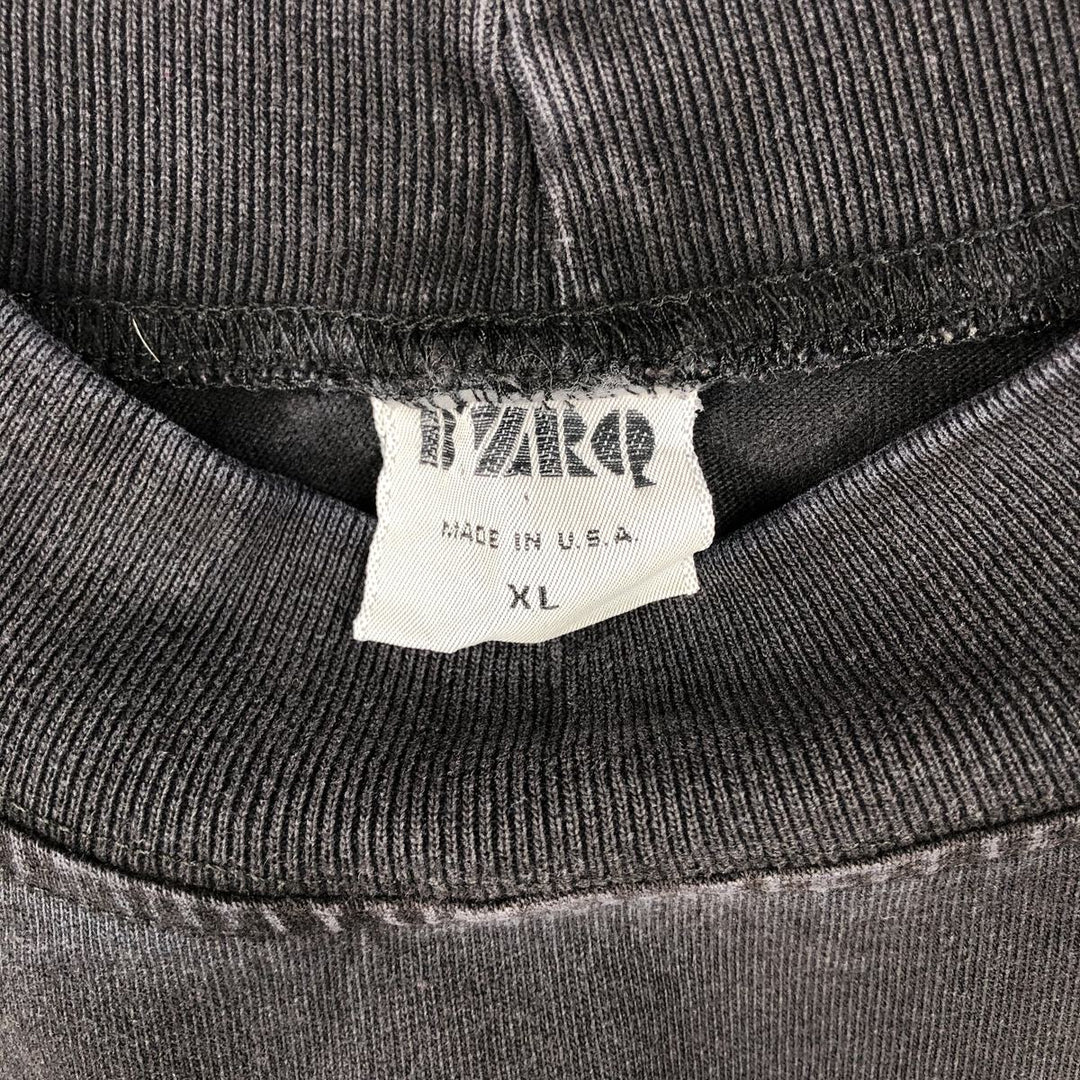 B'ZRQ Mock Neck Long-Sleeve T-Shirt, Made in USA, Men's XL Equivalent cotton black type Vintage Second Hand