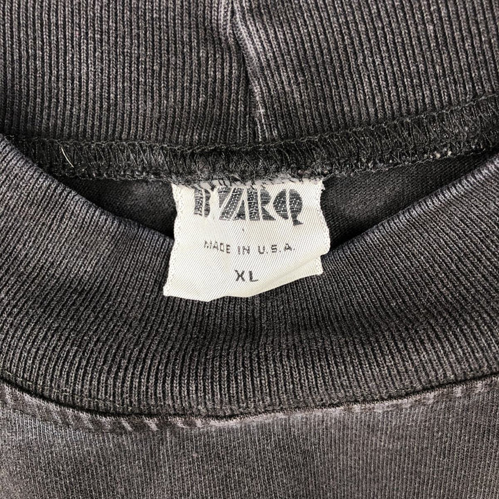 B'ZRQ Mock Neck Long-Sleeve T-Shirt, Made in USA, Men's XL Equivalent cotton black type Vintage Second Hand