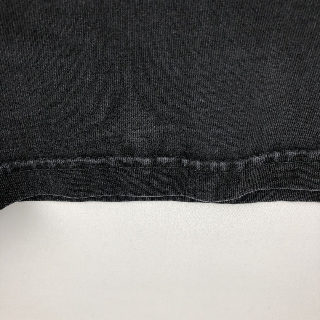 B'ZRQ Mock Neck Long-Sleeve T-Shirt, Made in USA, Men's XL Equivalent cotton black type Vintage Second Hand