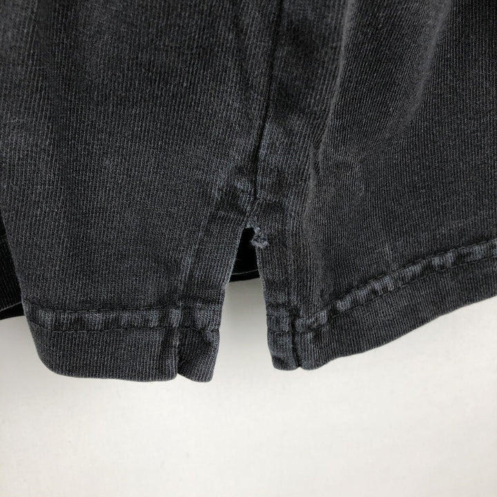 B'ZRQ Mock Neck Long-Sleeve T-Shirt, Made in USA, Men's XL Equivalent cotton black type Vintage Second Hand