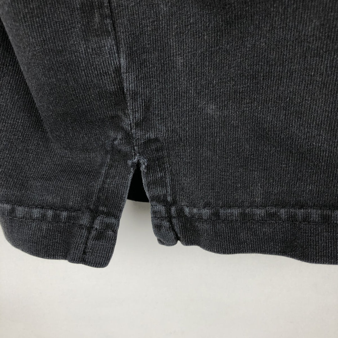 B'ZRQ Mock Neck Long-Sleeve T-Shirt, Made in USA, Men's XL Equivalent cotton black type Vintage Second Hand