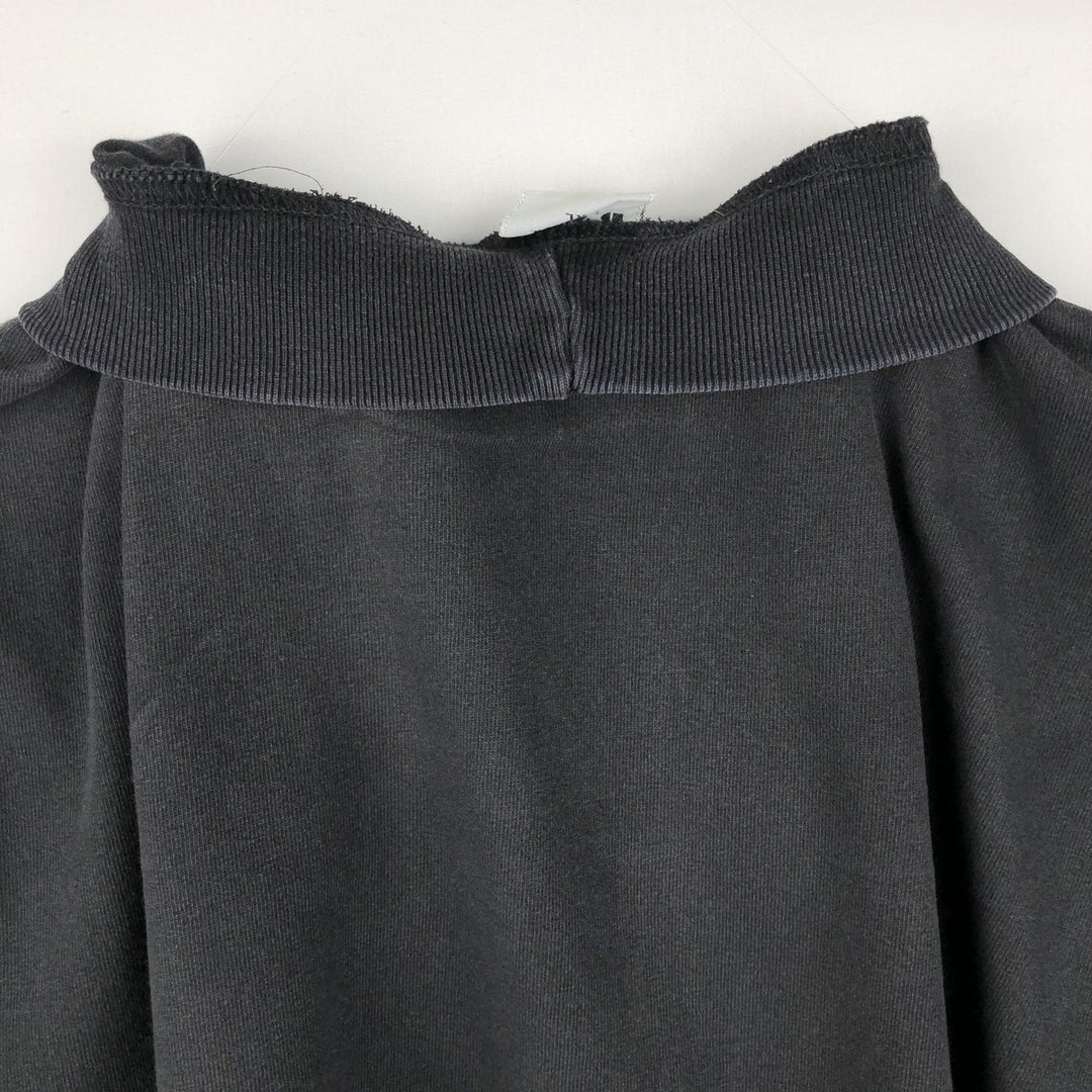 B'ZRQ Mock Neck Long-Sleeve T-Shirt, Made in USA, Men's XL Equivalent cotton black type Vintage Second Hand