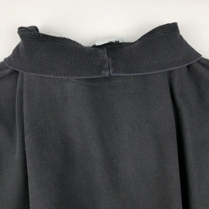 B'ZRQ Mock Neck Long-Sleeve T-Shirt, Made in USA, Men's XL Equivalent cotton black type Vintage Second Hand