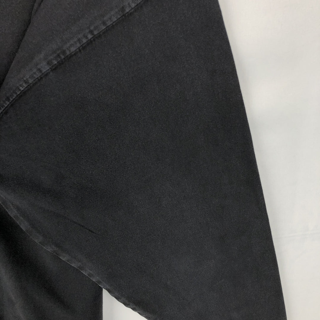 B'ZRQ Mock Neck Long-Sleeve T-Shirt, Made in USA, Men's XL Equivalent cotton black type Vintage Second Hand