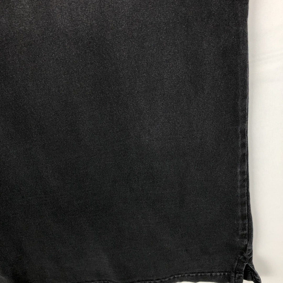 B'ZRQ Mock Neck Long-Sleeve T-Shirt, Made in USA, Men's XL Equivalent cotton black type Vintage Second Hand