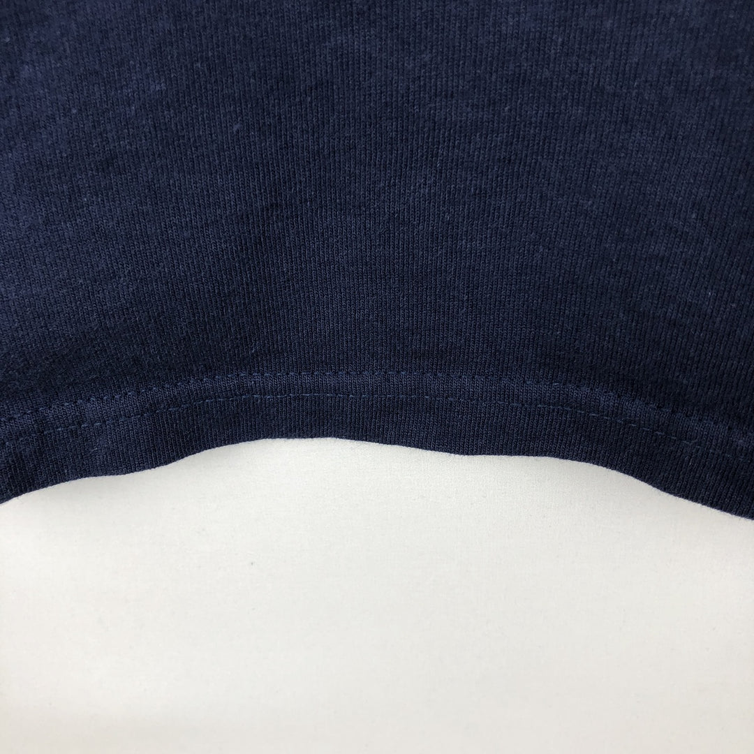 Volunteer Knit Apparel Military High-Neck Long-Sleeve T-Shirt, Made in USA, Men's XL Equivalent cotton navy blue type Vintage Second Hand