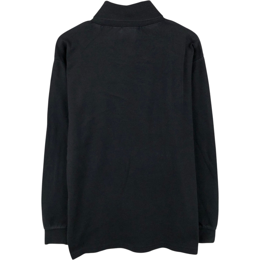 Woolrich turtleneck long-sleeve t-shirt, made in the USA, men's size L equivalent. cotton black type Vintage Second Hand