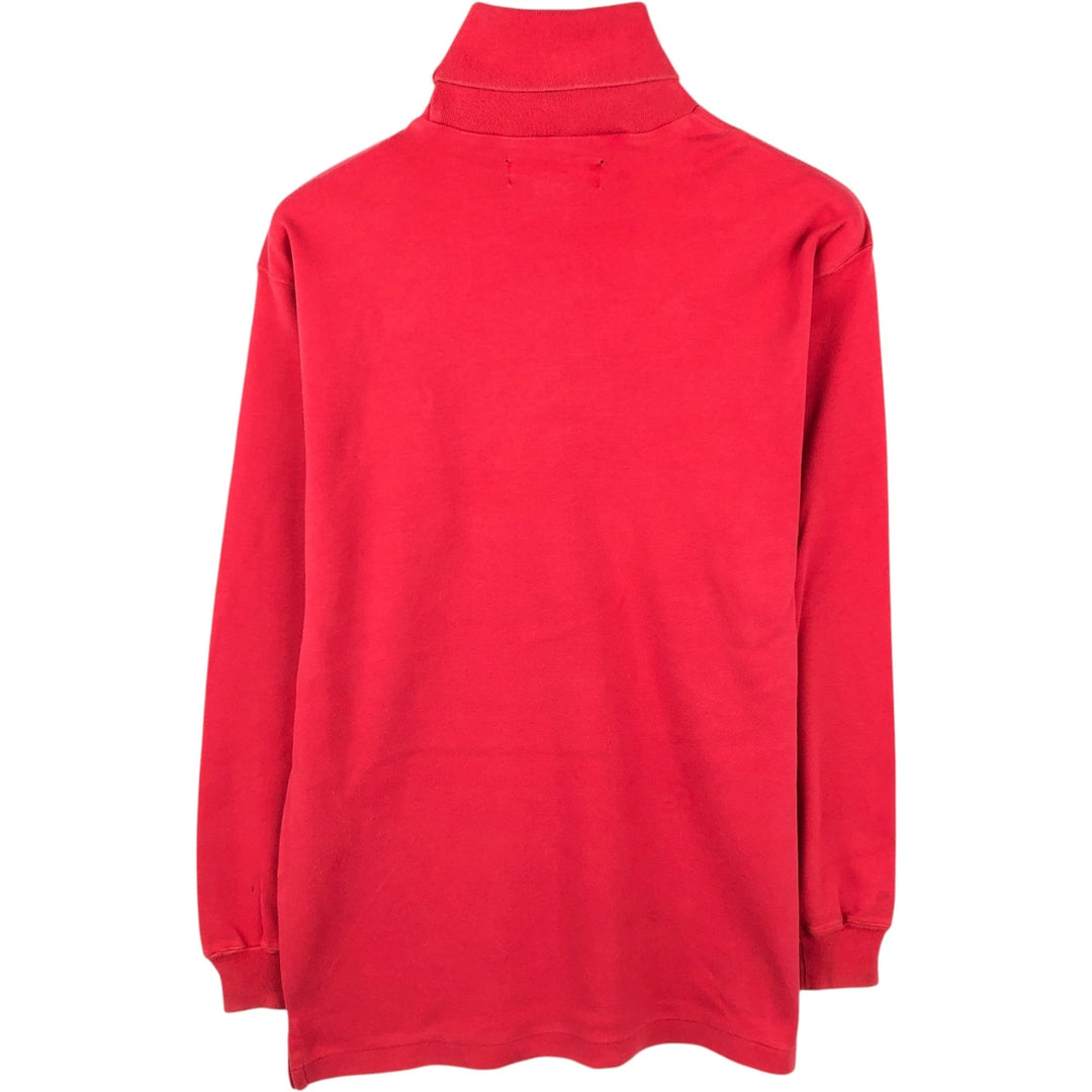 Ralph Lauren POLO by Ralph Lauren Turtleneck Long-Sleeve T-Shirt (Men's Size S) cotton red type Vintage Second Hand