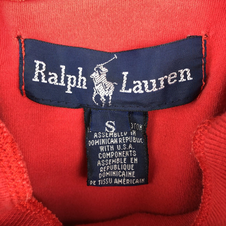 Ralph Lauren POLO by Ralph Lauren Turtleneck Long-Sleeve T-Shirt (Men's Size S) cotton red type Vintage Second Hand