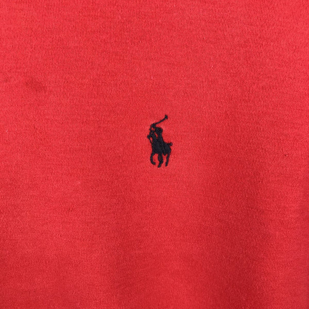 Ralph Lauren POLO by Ralph Lauren Turtleneck Long-Sleeve T-Shirt (Men's Size S) cotton red type Vintage Second Hand