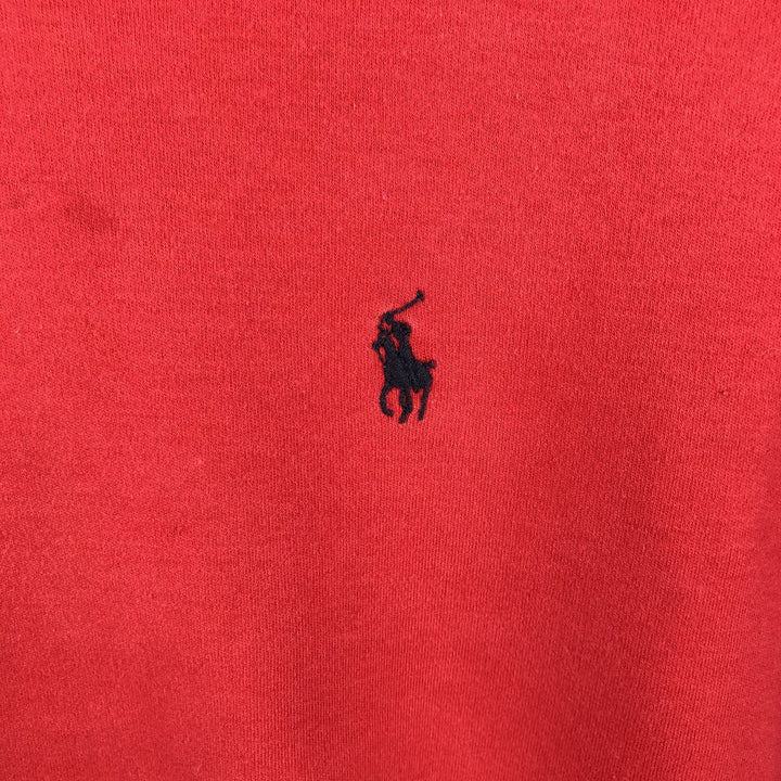 Ralph Lauren POLO by Ralph Lauren Turtleneck Long-Sleeve T-Shirt (Men's Size S) cotton red type Vintage Second Hand