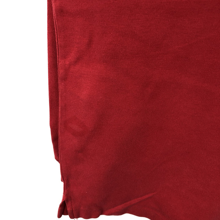 Ralph Lauren POLO by Ralph Lauren Turtleneck Long-Sleeve T-Shirt (Men's Size S) cotton red type Vintage Second Hand
