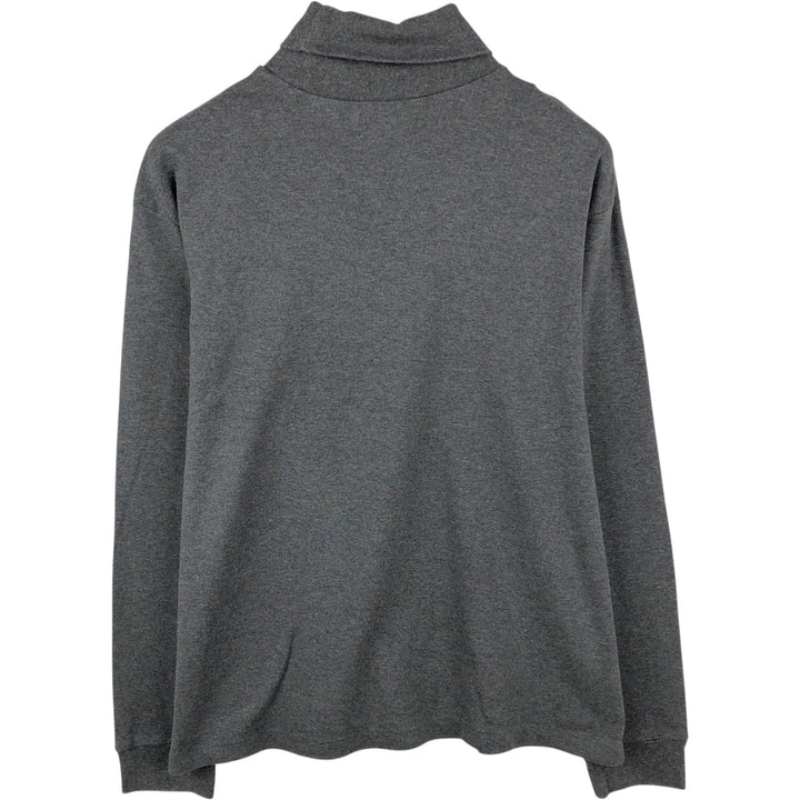 Ralph Lauren POLO by Ralph Lauren Turtleneck Long-Sleeve T-Shirt (Men's XL equivalent) cotton gray type Vintage Second Hand