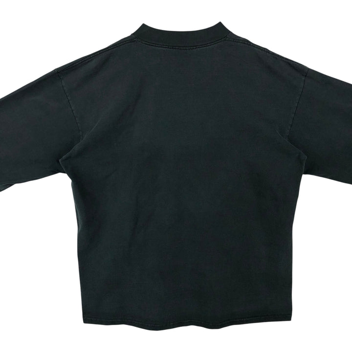 90'S Nike Mock Neck Long-Sleeve T-Shirt, Made in USA, Men's XXL equivalent, Vintage cotton black type Vintage Second Hand