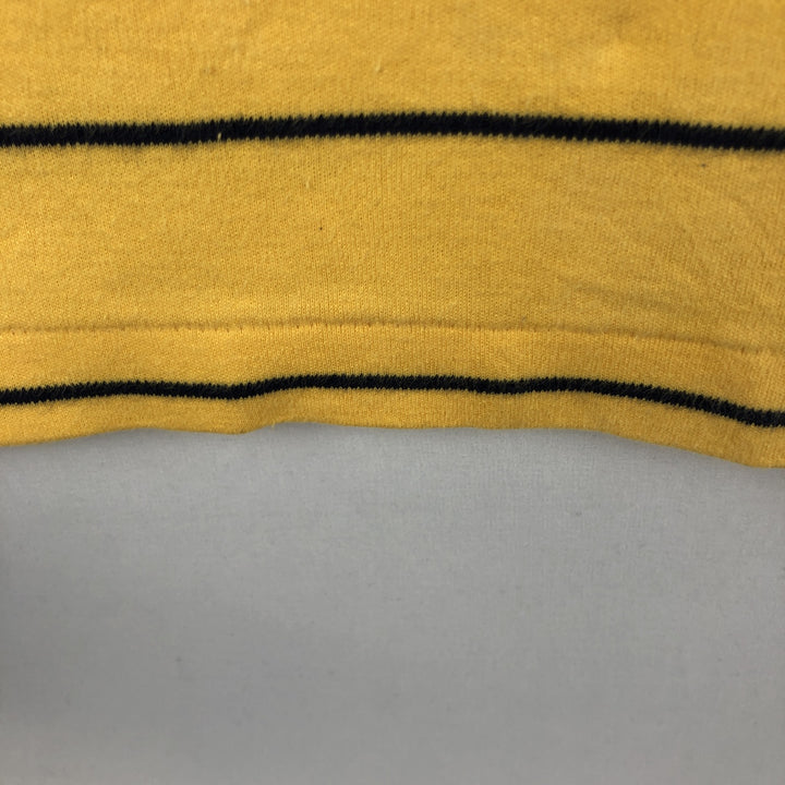 Ralph Lauren POLO by Ralph Lauren Striped Pattern Turtleneck Long-Sleeve T-Shirt (Men's XL equivalent) cotton yellow type Vintage Second Hand