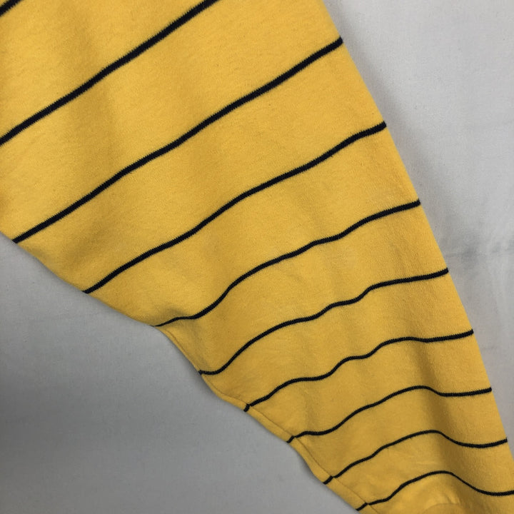 Ralph Lauren POLO by Ralph Lauren Striped Pattern Turtleneck Long-Sleeve T-Shirt (Men's XL equivalent) cotton yellow type Vintage Second Hand