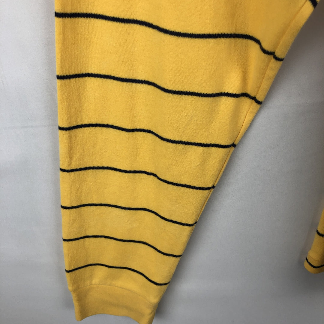Ralph Lauren POLO by Ralph Lauren Striped Pattern Turtleneck Long-Sleeve T-Shirt (Men's XL equivalent) cotton yellow type Vintage Second Hand