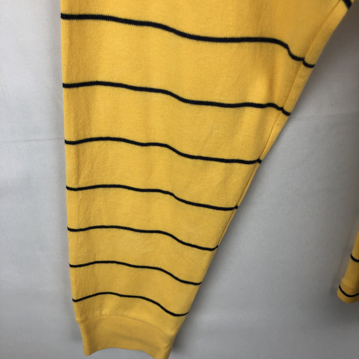Ralph Lauren POLO by Ralph Lauren Striped Pattern Turtleneck Long-Sleeve T-Shirt (Men's XL equivalent) cotton yellow type Vintage Second Hand
