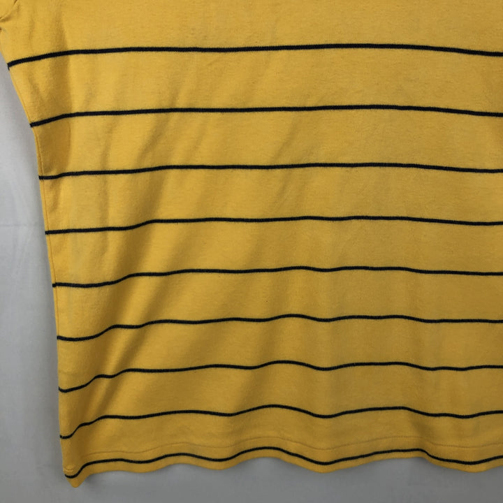 Ralph Lauren POLO by Ralph Lauren Striped Pattern Turtleneck Long-Sleeve T-Shirt (Men's XL equivalent) cotton yellow type Vintage Second Hand