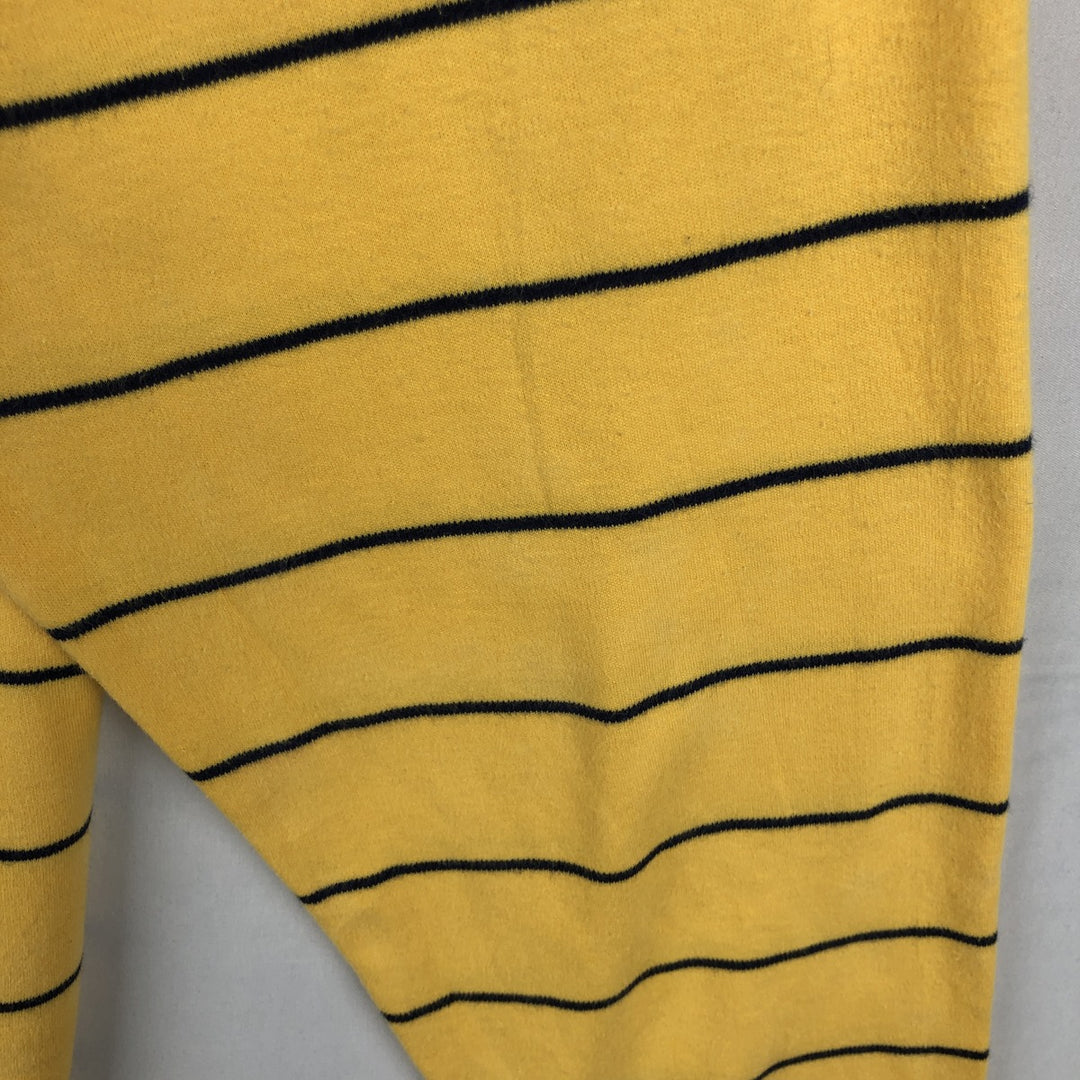 Ralph Lauren POLO by Ralph Lauren Striped Pattern Turtleneck Long-Sleeve T-Shirt (Men's XL equivalent) cotton yellow type Vintage Second Hand