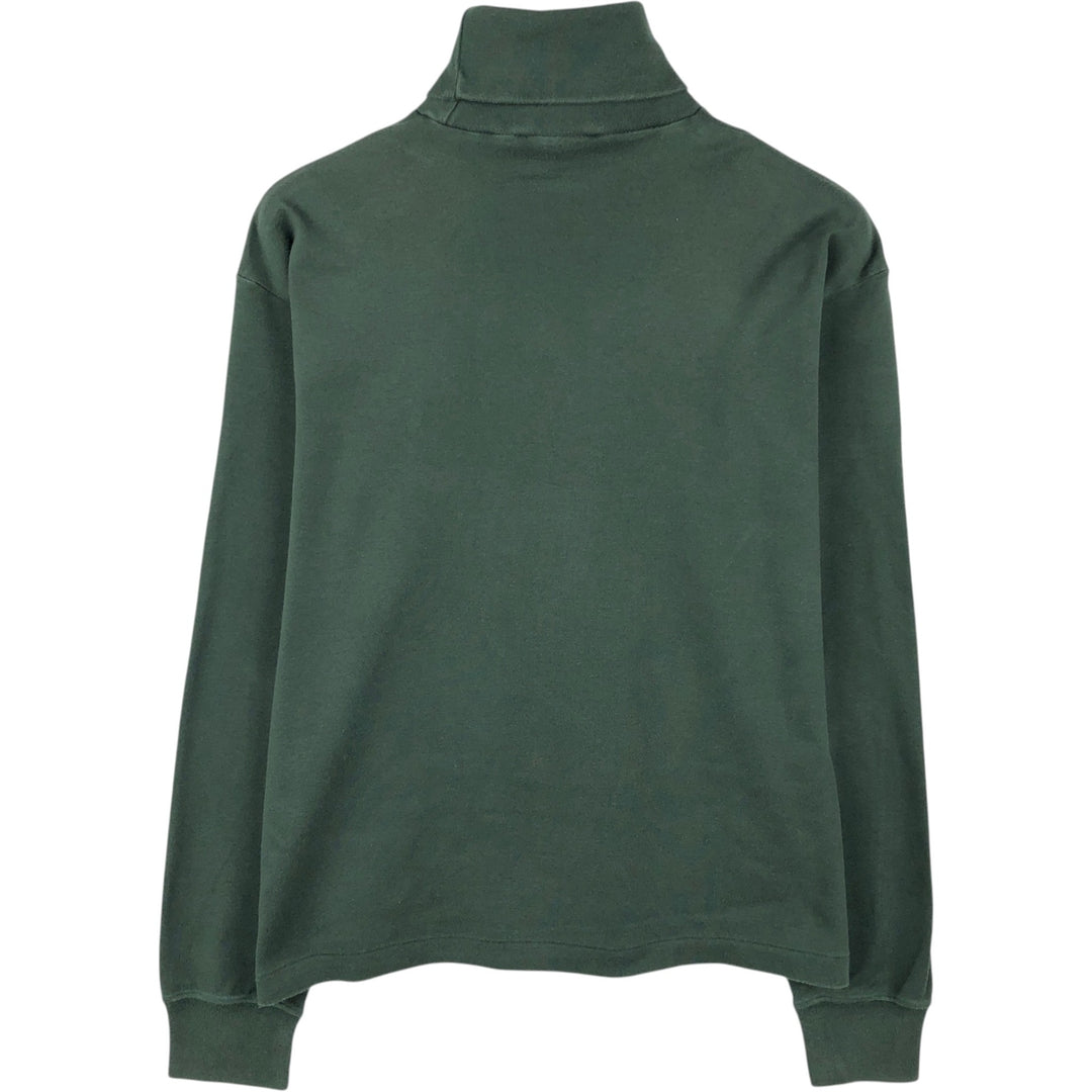Ralph Lauren POLO SPORT turtleneck long-sleeved T-shirt (Men's size L equivalent) cotton green type Vintage Second Hand