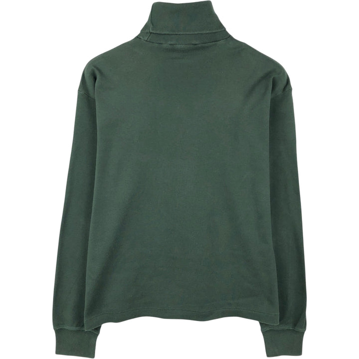 Ralph Lauren POLO SPORT turtleneck long-sleeved T-shirt (Men's size L equivalent) cotton green type Vintage Second Hand