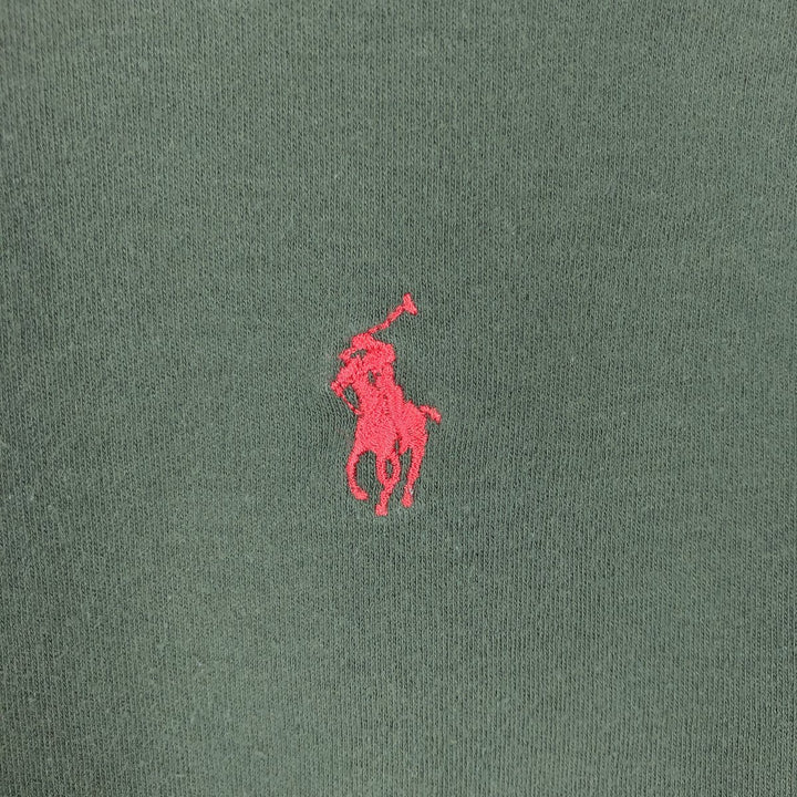 Ralph Lauren POLO SPORT turtleneck long-sleeved T-shirt (Men's size L equivalent) cotton green type Vintage Second Hand
