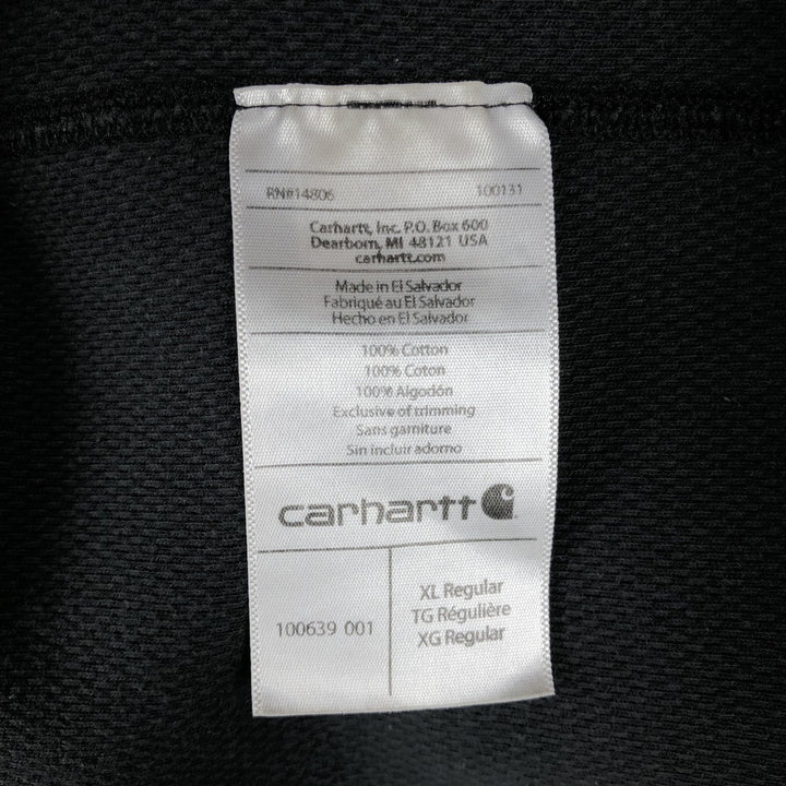 Carhartt Thermal Ron T-shirt, Honeycomb, Men's XL size cotton Charcoal Vintage Second Hand