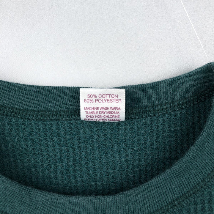 80s-90'S Lee Thermal Long-Sleeve T-Shirt, Made in USA, Men's Size L (Equivalent), Vintage cotton green type Vintage Second Hand