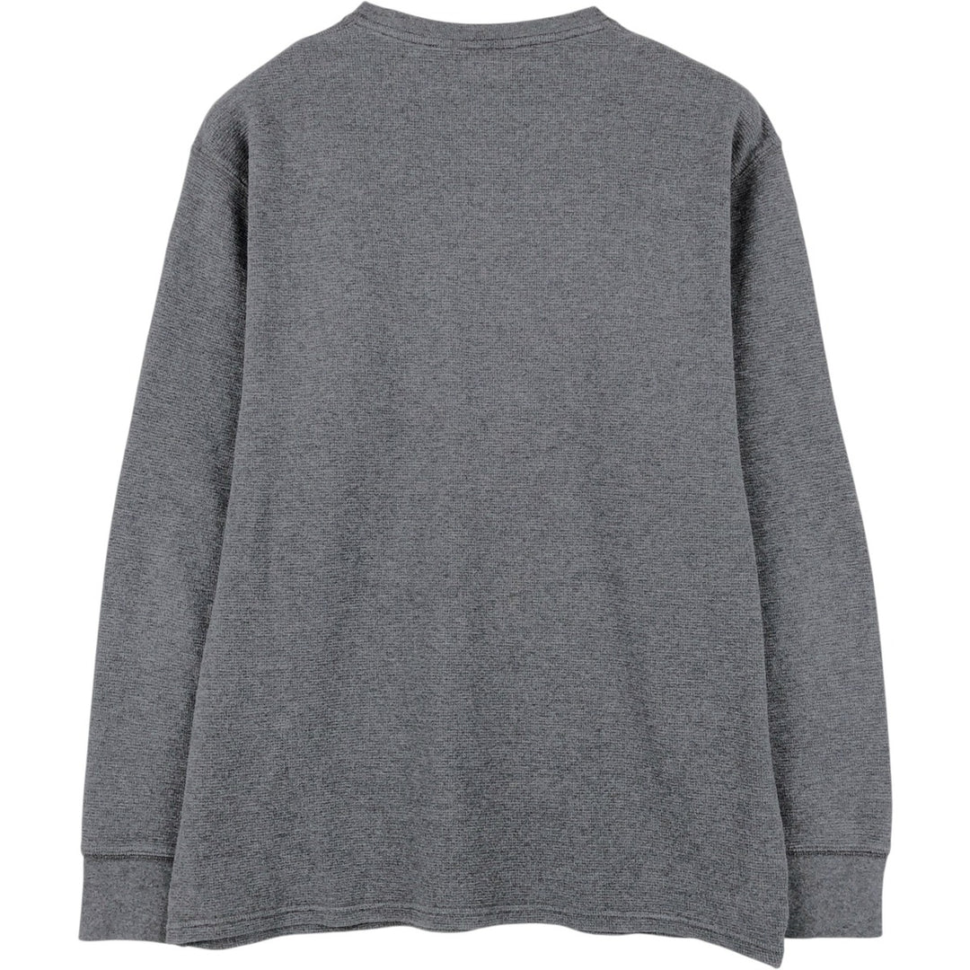 Ralph Lauren POLO RALPH LAUREN SLEEPWEAR Thermal Long T-shirt Waffle Men's XL cotton gray type Vintage Second Hand