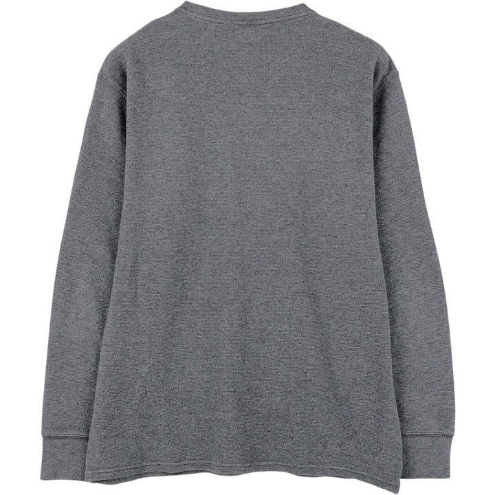 Ralph Lauren POLO RALPH LAUREN SLEEPWEAR Thermal Long T-shirt Waffle Men's XL cotton gray type Vintage Second Hand