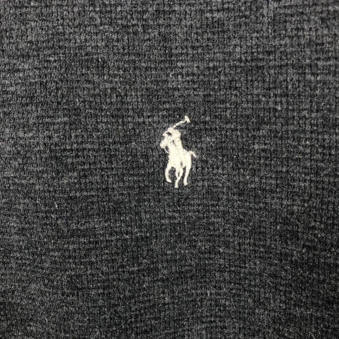 Ralph Lauren POLO RALPH LAUREN SLEEPWEAR Thermal Long T-shirt Waffle Men's XL cotton gray type Vintage Second Hand