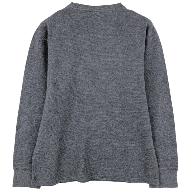 Ralph Lauren POLO RALPH LAUREN SLEEPWEAR Thermal Long T-shirt Waffle Men's L size cotton gray type Vintage Second Hand