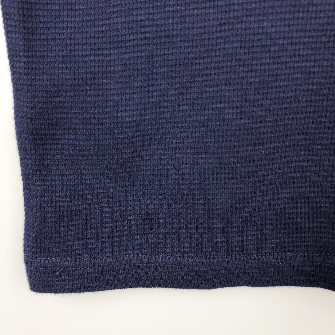 Ralph Lauren POLO RALPH LAUREN SLEEPWEAR Thermal Long T-shirt Waffle Men's XXL cotton navy blue type Vintage Second Hand